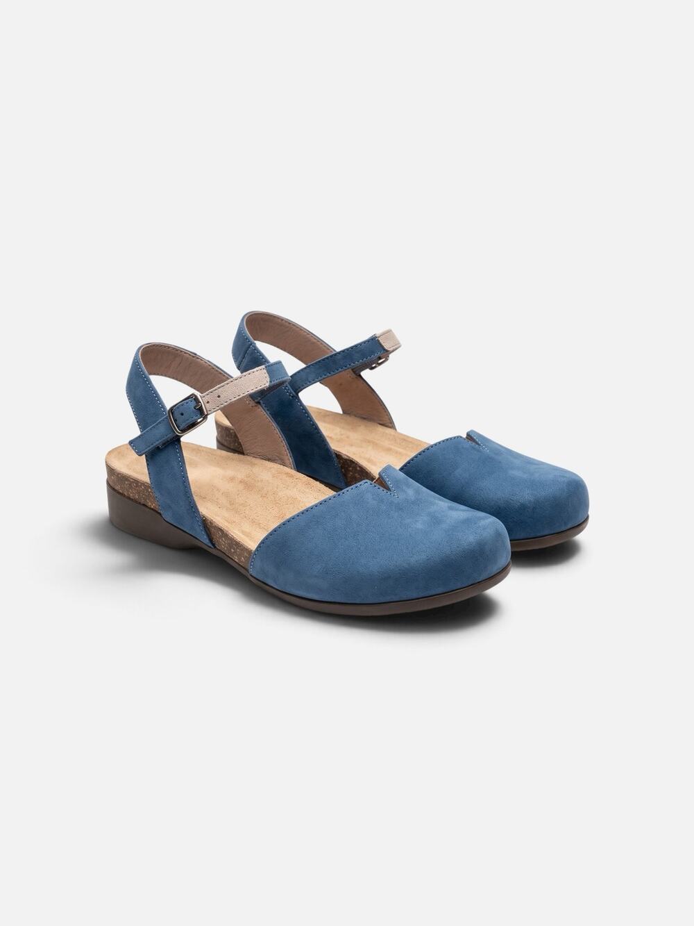 Dansko Blue Closed-Toe Mary Jane Sandals | EU 38